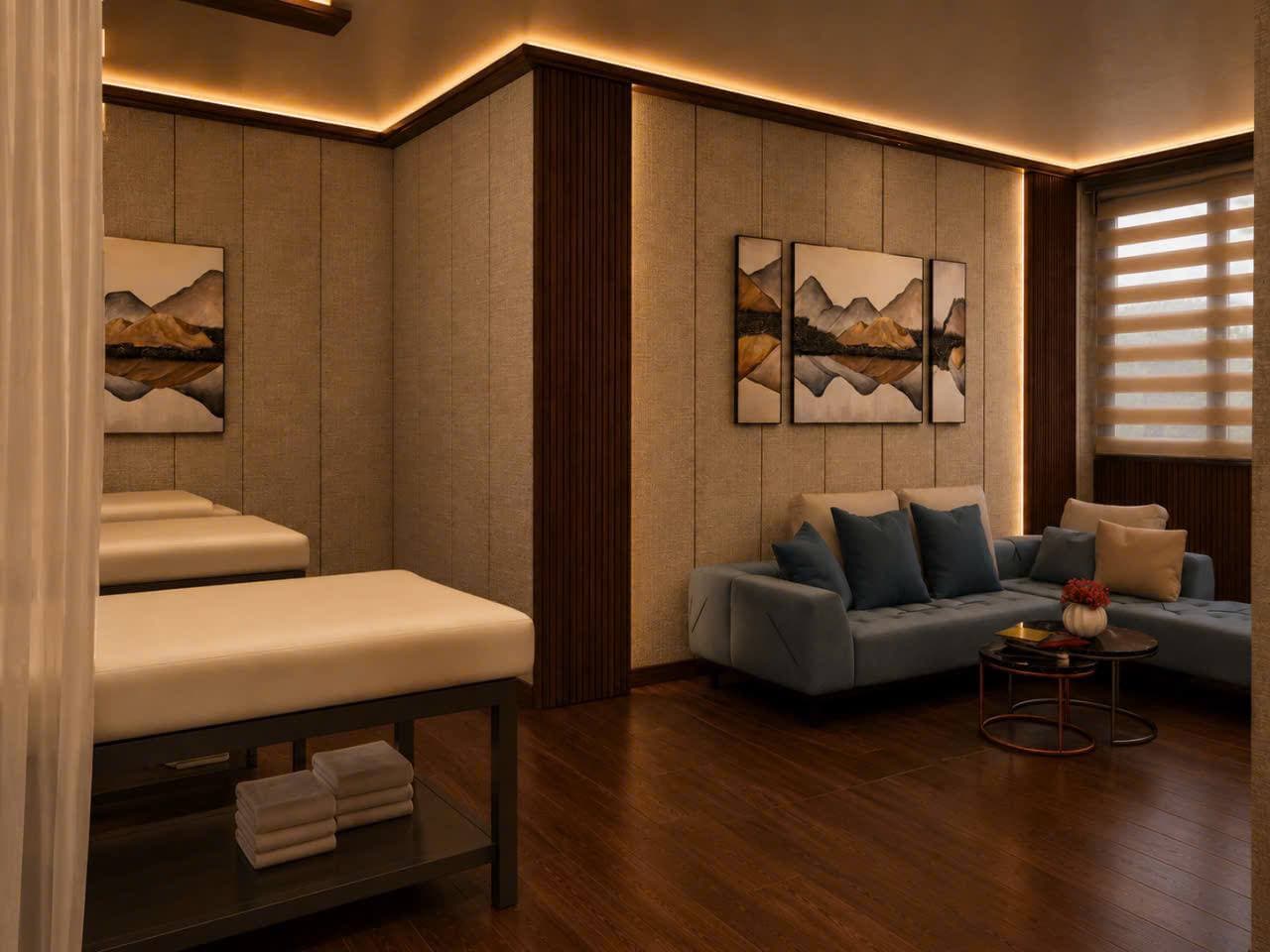 Phòng massage & thư giãn tại khu nghỉ dưỡng Sóc Sơn